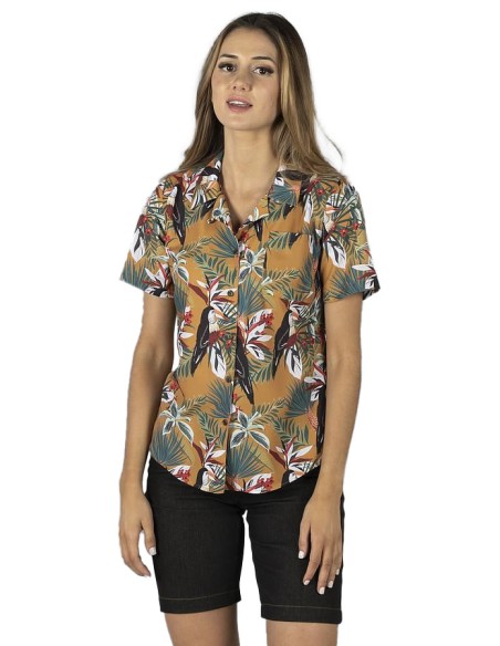 CAMICIA DONNA HAWAI TOUCAN