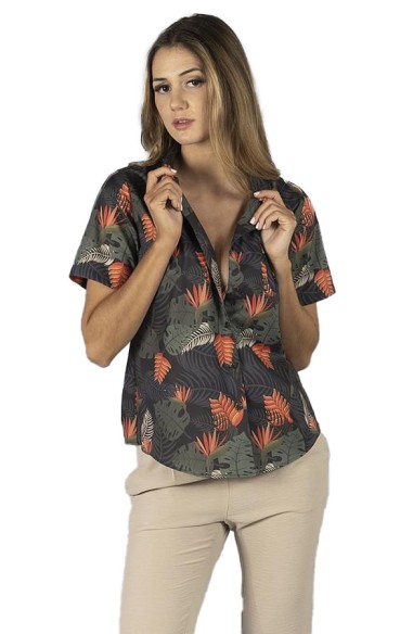 CAMICIA DONNA HAWAI PARADISO