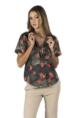 CAMISA MUJER HAWAI PARAISO 2
