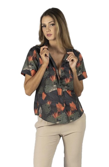 CAMICIA DONNA HAWAI PARADISO