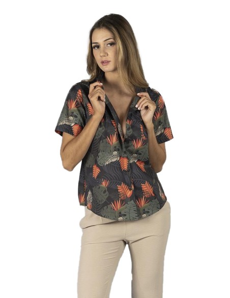 CAMICIA DONNA HAWAI PARADISO