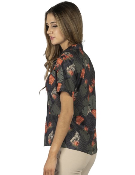CAMISA MUJER HAWAI PARAISO