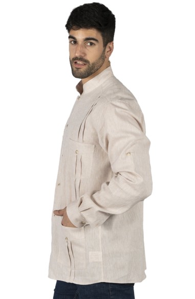 CAMISA LINO CUELLO MAO HOMBRE BORNEO