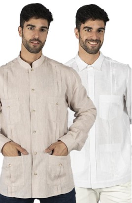 CAMISA LINO CUELLO MAO HOMBRE BORNEO