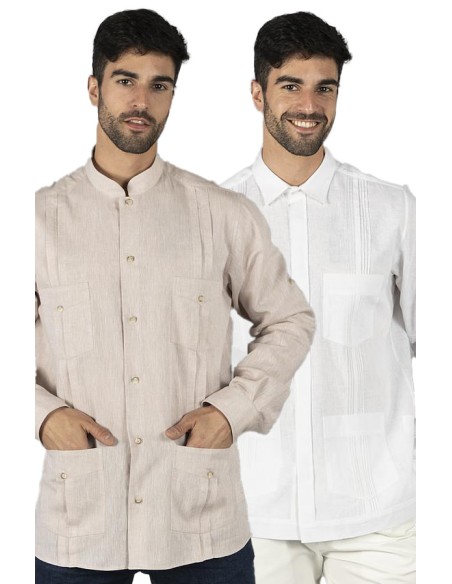 CAMISA LINO CUELLO MAO HOMBRE BORNEO