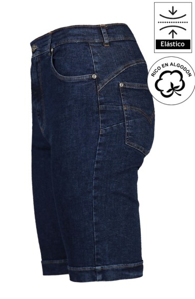 PANTALÓN BERMUDA MUJER VAQUERO