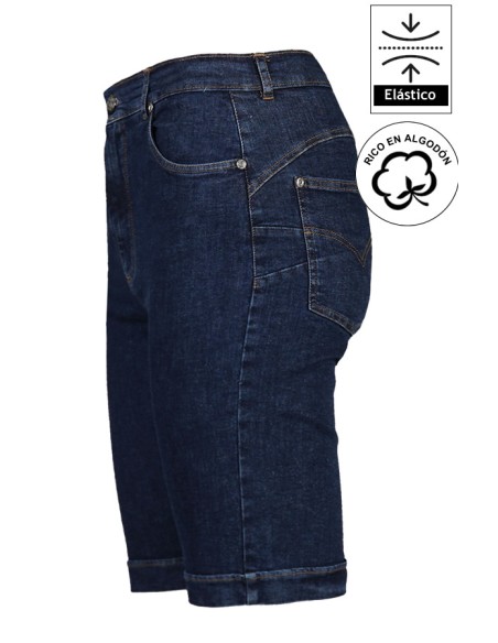 PANTALÓN BERMUDA MUJER VAQUERO
