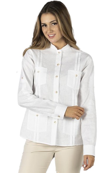 CAMISA LINO CUELLO MAO MUJER ISABELA