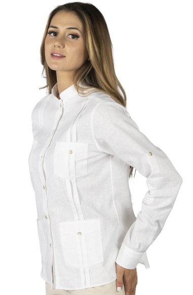 CAMICIA LINO COLLO MAO DONNA ISABELA