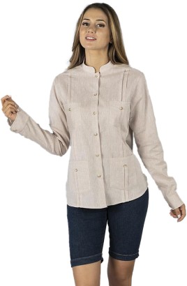 CAMICIA LINO COLLO MAO DONNA ISABELA 2