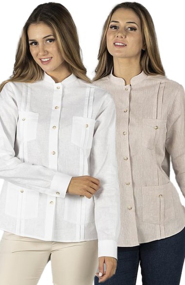 CAMICIA LINO COLLO MAO DONNA ISABELA