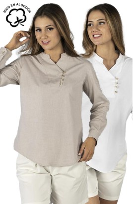 BLUSA CUELLO MAO MUJER LANAY