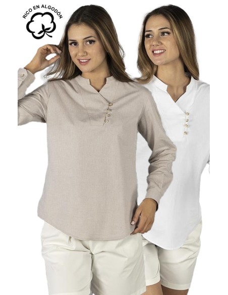 BLUSA COLLO MAO DA DONNA LANAY