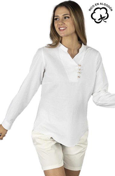 BLUSA COLLO MAO DA DONNA LANAY