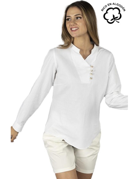 BLUSA COLLO MAO DA DONNA LANAY