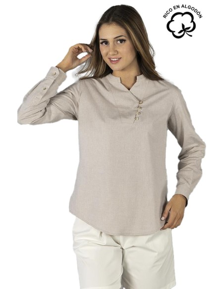 BLUSA CUELLO MAO MUJER LANAY