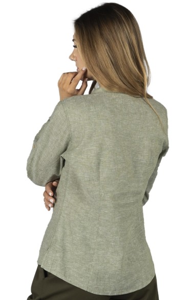 BLUSA LINO COLLO MAO DA DONNA KAULA