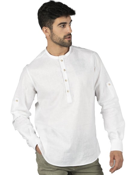 BLUSA LINO CUELLO MAO HOMBRE TIWI