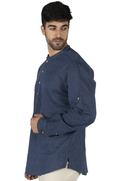 BLUSA LINO CUELLO MAO HOMBRE TIWI