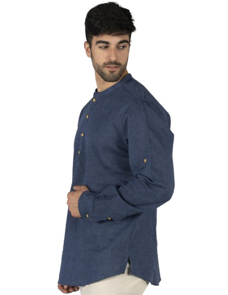 BLUSA LINO CUELLO MAO HOMBRE TIWI