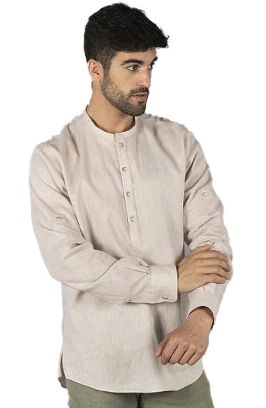 BLUSA LINO CUELLO MAO HOMBRE TIWI