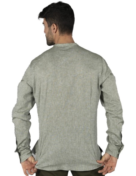 BLUSA LINO COLLO MAO UOMO TIWI