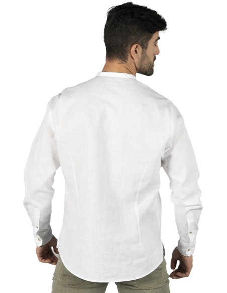 BLUSA LINO COLLO MAO UOMO TIWI