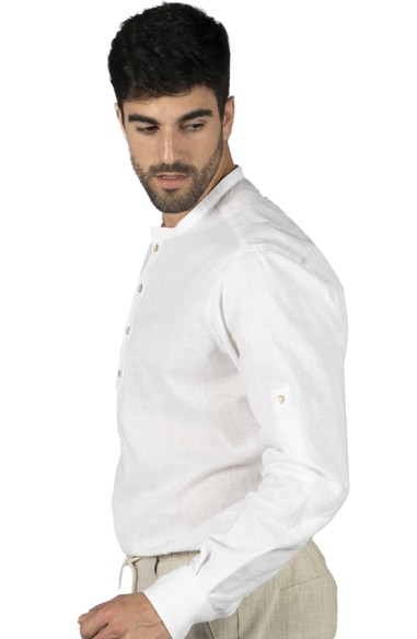 BLUSA LINO CUELLO MAO HOMBRE TIWI