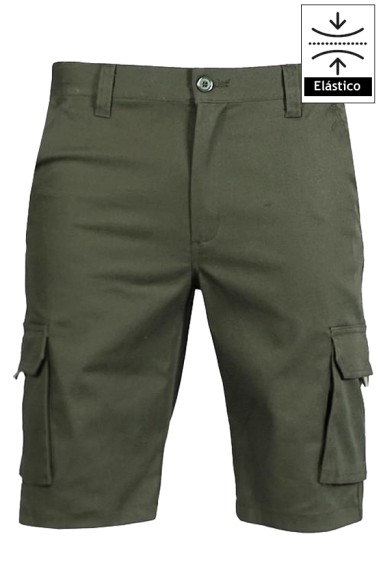 BERMUDA UNISEX MULTIBOLSILLOS ELASTICA