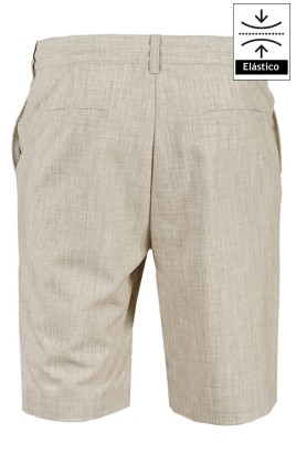 BERMUDA BEIGE HOMBRE GOMA + CORDÓN 2