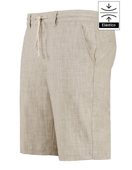 BERMUDA SABBIA UOMO GOMMA + CORDONE