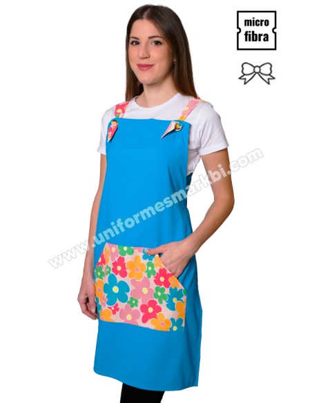GREMBIULE FIORI DI COLORI TURCHESSE