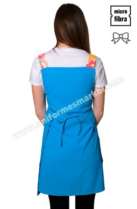 ESTOLA FLORES DE COLORES TURQUESA 2