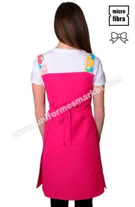 ESTOLA FUCSIA BOLSILLO FLORES DE COLORES 2