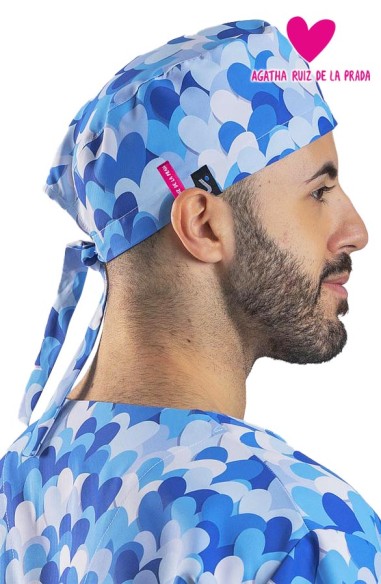 CAPPELLO CHIRURGO CINGHIE AGATHA CUORE BLU