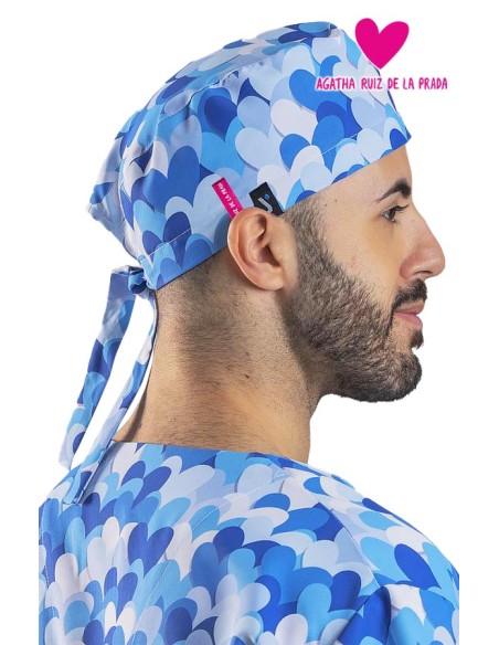 GORRO CIRUJANO TIRAS AGATHA CUORE AZUL
