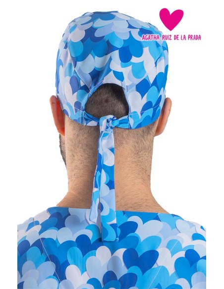 GORRO CIRUJANO TIRAS AGATHA CUORE AZUL