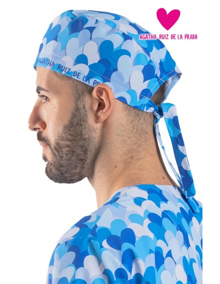CAPPELLO CHIRURGO CINGHIE AGATHA CUORE BLU