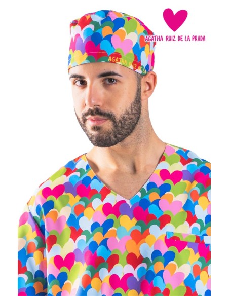 GORRO CIRUJANO TIRAS AGATHA CUORE MULTICOLOR