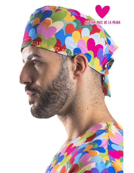 CAPPELLO CHIRURGO CINGHIE AGATHA CUORE MULTICOLORE