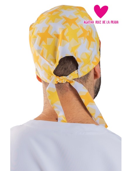GORRO CIRUJANO TIRAS AGATHA COMETAS AMARILLO