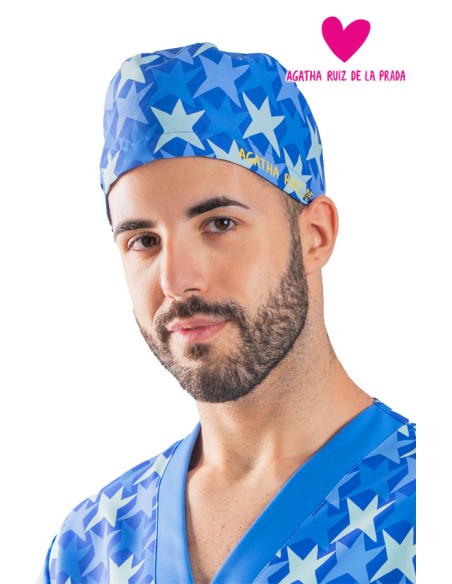 GORRO CIRUJANO TIRAS AGATHA COMETAS AZUL