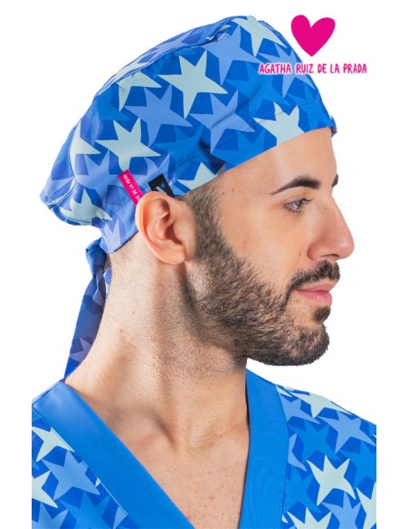 GORRO CIRUJANO TIRAS AGATHA COMETAS AZUL