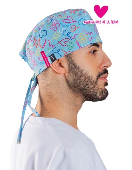 GORRO CIRUJANO TIRAS AGATHA PINCELADAS