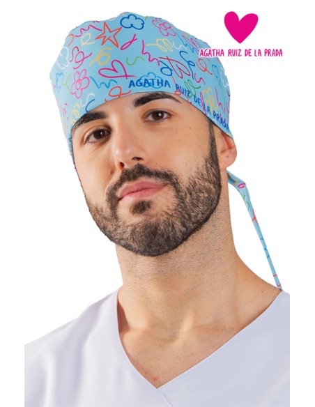 GORRO CIRUJANO TIRAS AGATHA PINCELADAS