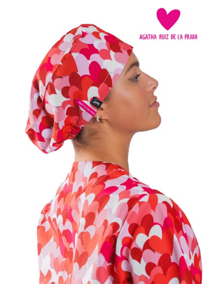 CAPPELLO CHIRURGO GOMMA AGATHA CUORE ROSSO