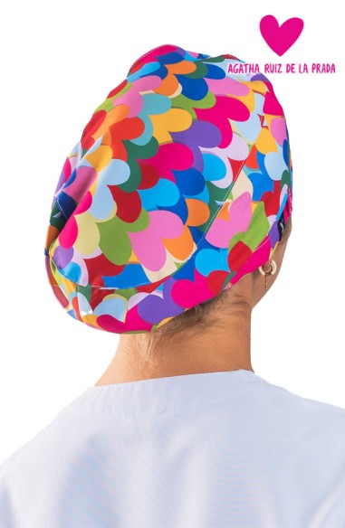 GORRO CIRUJANO GOMA AGATHA CORAZONES...