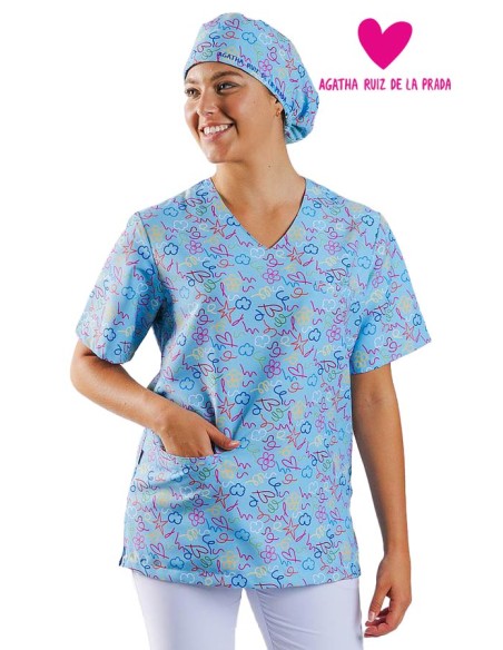 BLUSA UNISEX MICROFIBRA AGATHA PINCELADAS