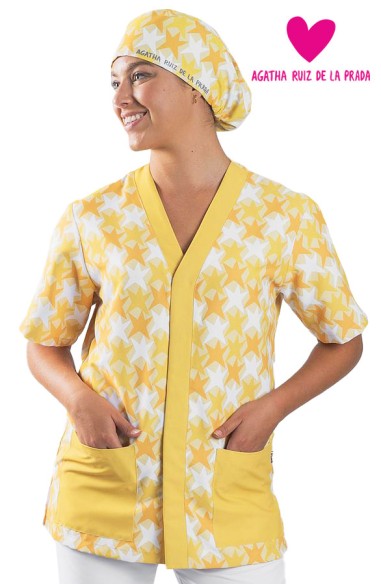 BLUSA UNISEX MICROFIBRA AGATHA COMETAS AMARILLO