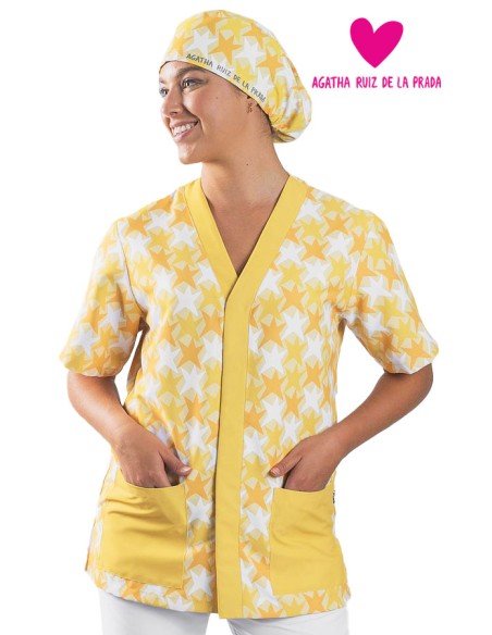 BLUSA UNISEX MICROFIBRA AGATHA COMETAS AMARILLO